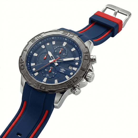 Reloj Análogo Hombre Umbro Plus Azul/Rojo UMBP-1500-106