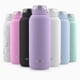thumbnail image 1 of Botella de agua Ello Cooper de acero inoxidable, 1,2 L, color lila con pajita, 1 of 8