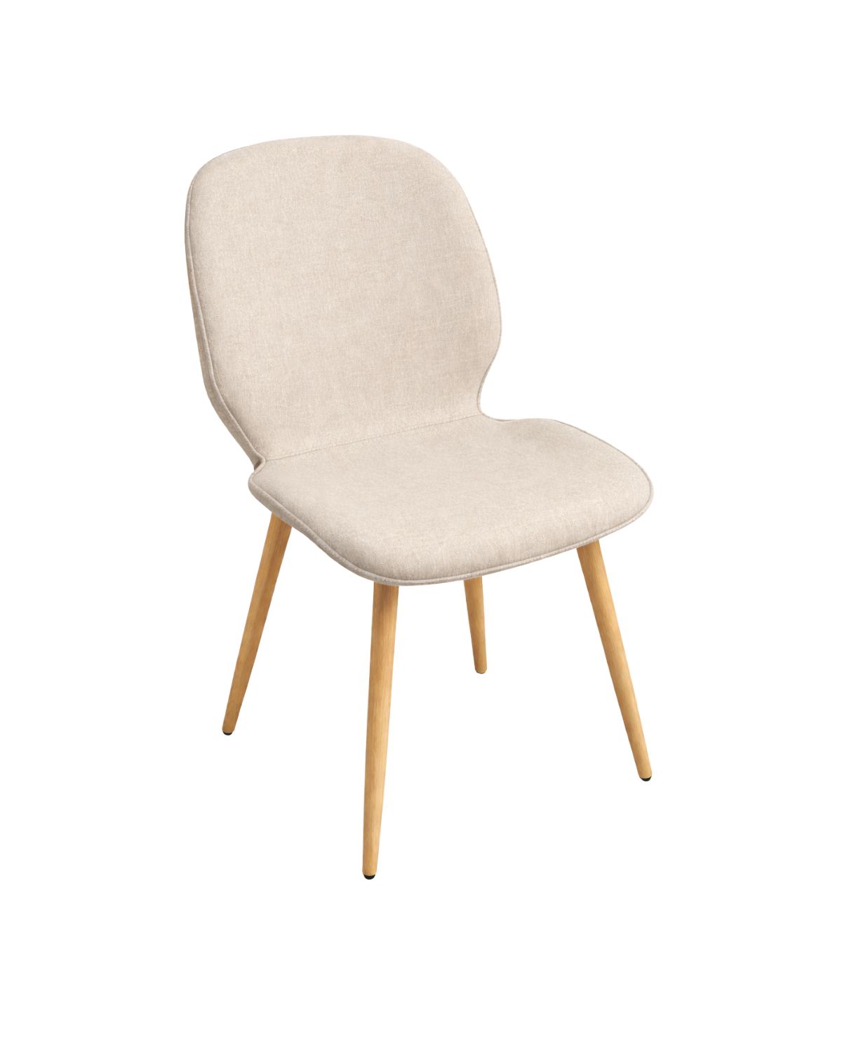 Habita2 Chile - Silla Tapizada En Lino Para Comedor Gabriely Beige