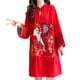 thumbnail image 2 of Vestido Lady Qipao Suave Mujer Cheongsam Mejorado Para Uso Diario Viajes Boda M Tamaño Rojo., 2 of 3