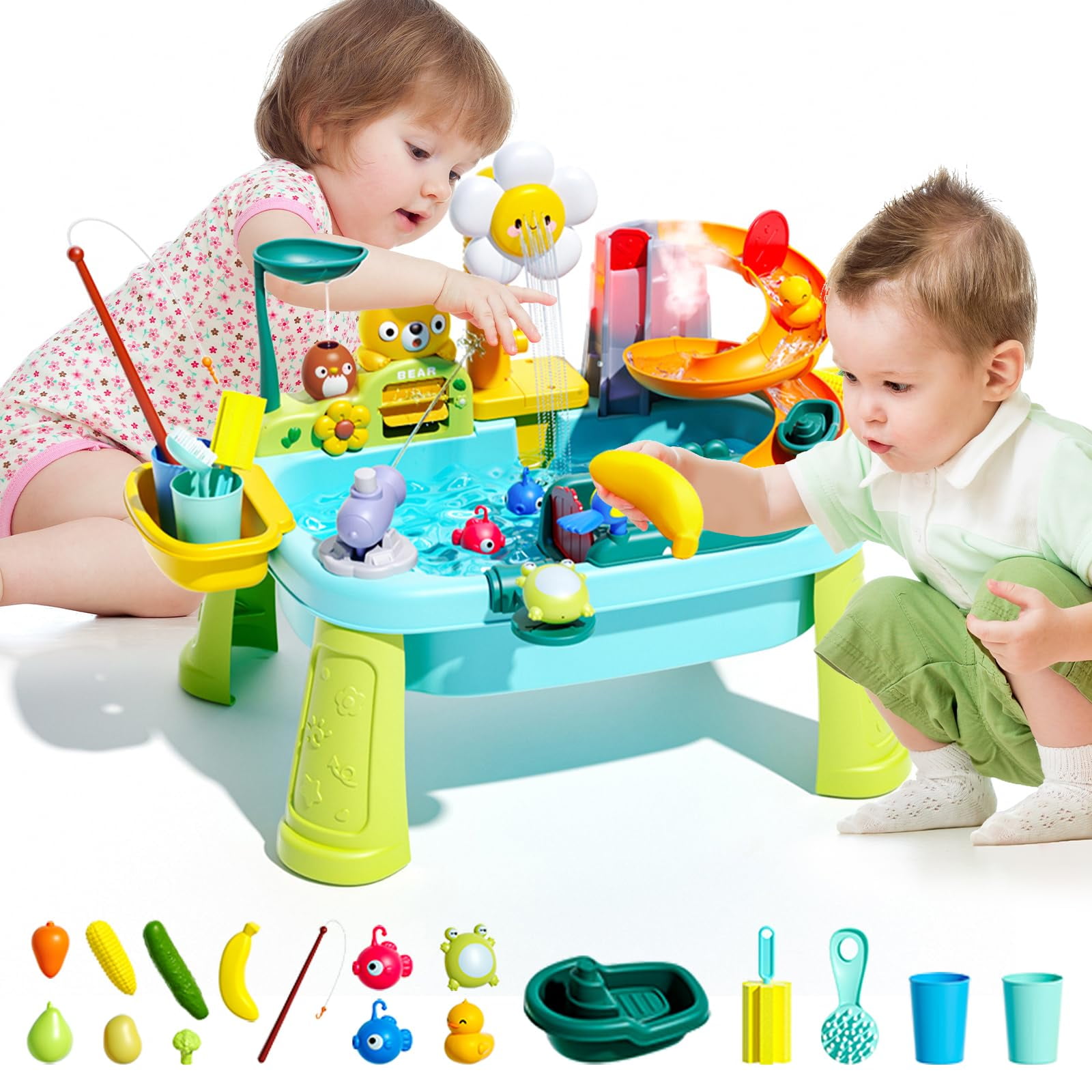 Mesa De Agua Y Arena Jeflym 2026 Mejorada Con Bomba Eléctrica