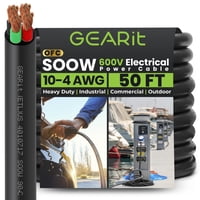 Cable De Alimentación Gearit 15 M Calibre 10/4 Soow 600V 4 Conductores