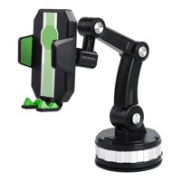 Genérico - Soporte Ajustable Para El Teléfono Del Coche - Succión Fuerte Y Rotación De 360°, Compatible Con El Salpicadero, El Parabrisas Y La Claraboya Del Coche, Soporte Universal Para Smartphones-Verde