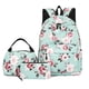 thumbnail image 1 of 3 Piece Fashion Cute Student School Bag, With lunch Box Bag,Lightweight Large Capacity Zipper Backpack Woman and Man, Unisex, 1 of 3