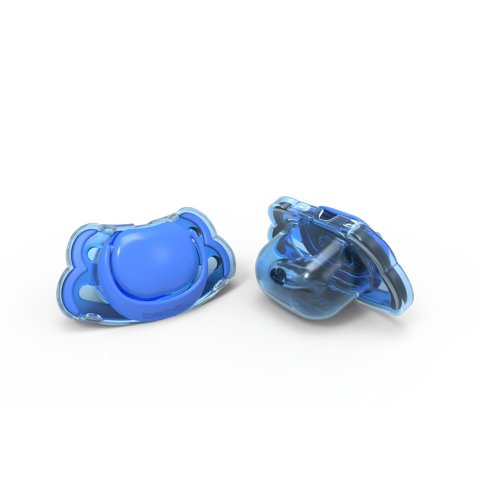 Bebek - Set 2 Chupetes 0-3 Color Azul