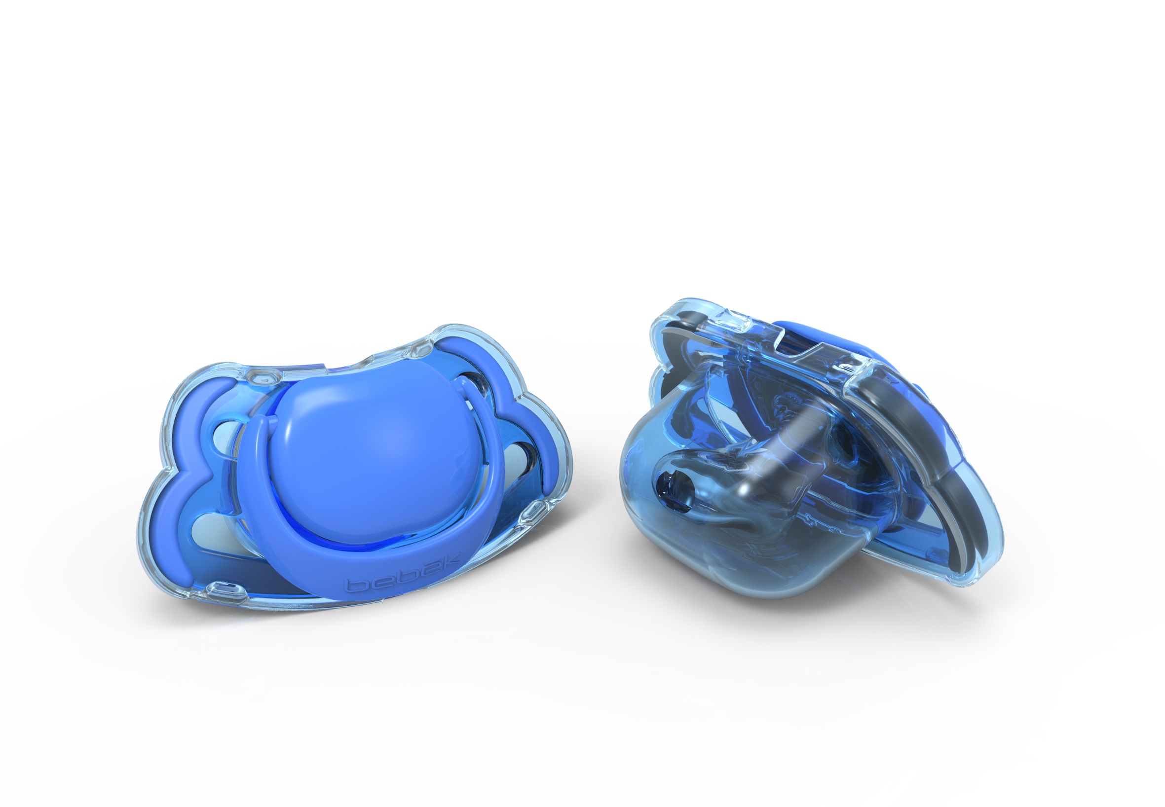 Bebek - Set 2 Chupetes 0-3 Color Azul