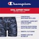 thumbnail image 5 of Boxers tipo bóxer Champion de algodón con elasticidad y control de humedad, paquete de 3, 5 of 6