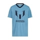thumbnail image 3 of Remera Messi para niños con cuello en V, manga corta, azul aire, talle 4, 3 of 4