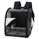 thumbnail image 4 of Transportador De Mochila De Aves Portátil Transparente Con Palillo De Pie Y Copa De Comida Negra, 4 of 5