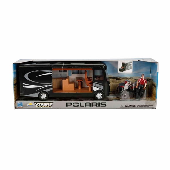 Maqueta a escala New Ray Toys Polaris con RV y figura