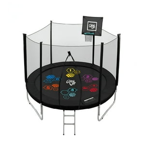 Cama Elástica 10Ft 3,05 Mts Glowup + Malla Escalera Juegos