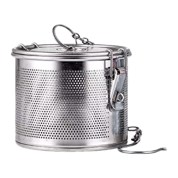 Infusor De Té Con Gancho De Cadena Extendido, Colador De Especias Y Condimentos Para Guisos Caseros, 16 X 9,5 Cm