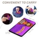 thumbnail image 4 of WordGirl Porta Pasaporte y Cartera de Viaje Premium de Cuero PU, Funda de Pasaporte Bloqueo RFID con Ranuras para Tarjetas de Crédito, Estuche para Libro de Pasaporte para Familia 10cm × 15cm, 4 of 6