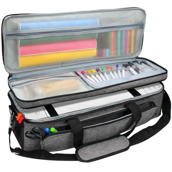 Estuche de transporte Luxiv 58 × 20 × 20 cm de 2 capas para Cricut