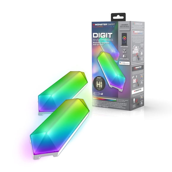 Paneles de Arte LED Monster MLB71039RGB 3D Multicolor con Wi-Fi