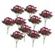 thumbnail image 5 of 10 Manojos De Flores De Seda Para Centro De Mesa, Decoración De Jardín, Primavera, Verano, Interior, Rosa Roja, 5 of 5