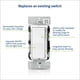 thumbnail image 3 of Interruptor de intensidad Leviton Decora Slide para bombillas LED regulables, 3 of 9
