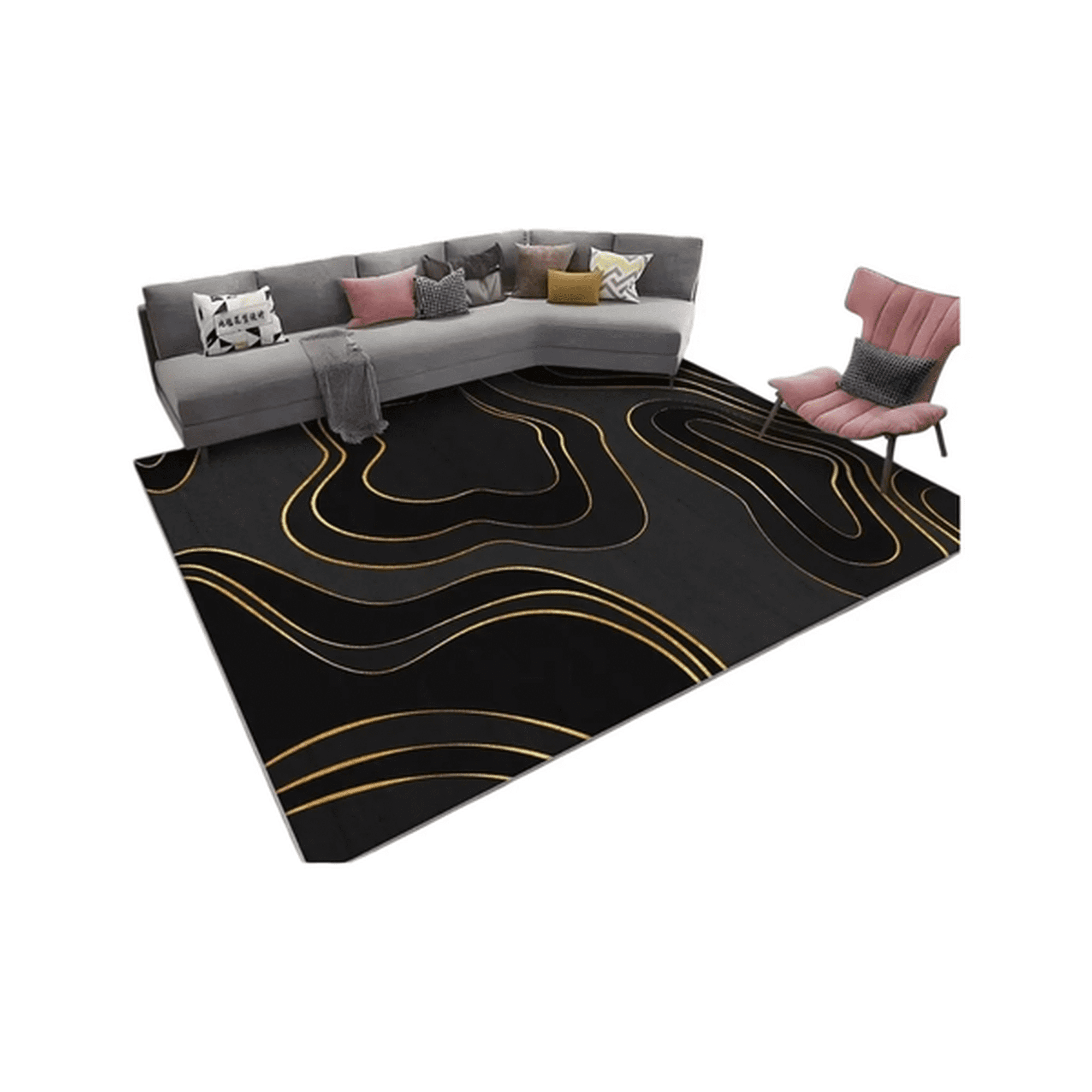 Genérico - Alfombra 3d Living O Dormitorio 160x200cm