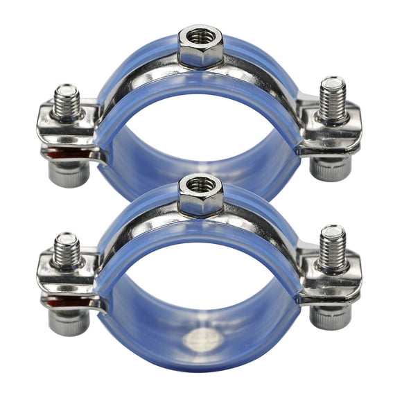 Abrazadera de soporte para tuberías AKIHISA de 4,25" de acero inoxidable, 2 piezas