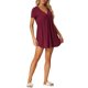 thumbnail image 4 of INSPIRE CHIC Camisón de Mujer Pijamas de Dormir Escote en V Profundo Camiseta de Noche Batas de Estar XL Rojo, 4 of 5
