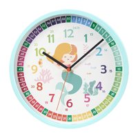 Bothyi - Reloj De Pared Para Niños, Relojes Analógicos, Reloj De Enseñanza Para La Escuela, El Aula, El Hogar, La Sirena
