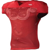 Camiseta De Fútbol Rawlings De Entrenamiento Para Adultos, Color Escarlata, Talla L