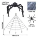 thumbnail image 3 of Tela De Araña Decoraciones De Halloween Con Araña Gigante De, 3 of 5