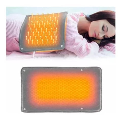Citohome - Almohadilla Manta Cama Calienta Cuerpo Manos Espalda Usb 5V Color Gris Guatero/Manta