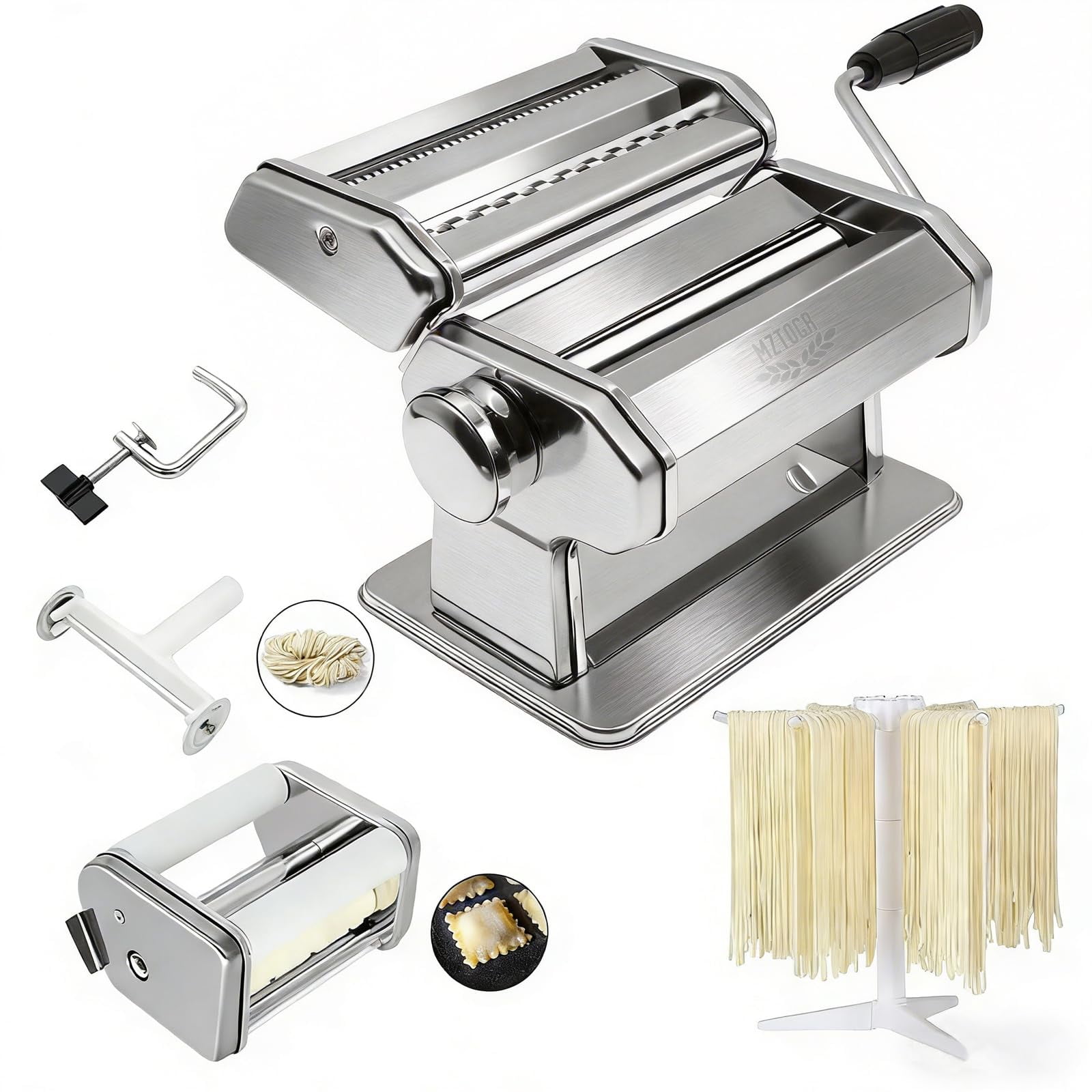 Máquina Para Hacer Pasta Mztogr 2 En 1 Con Accesorios