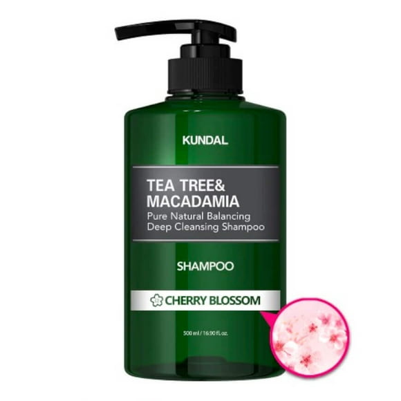 Shampoo Coreano Con Extracto De Árbol De Té Y Macadamia - (cherry Blossom)
