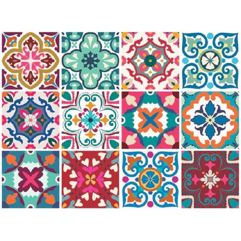 Dekofix - Azulejo Autoadhesivo Transparentes 15X15 Florencia