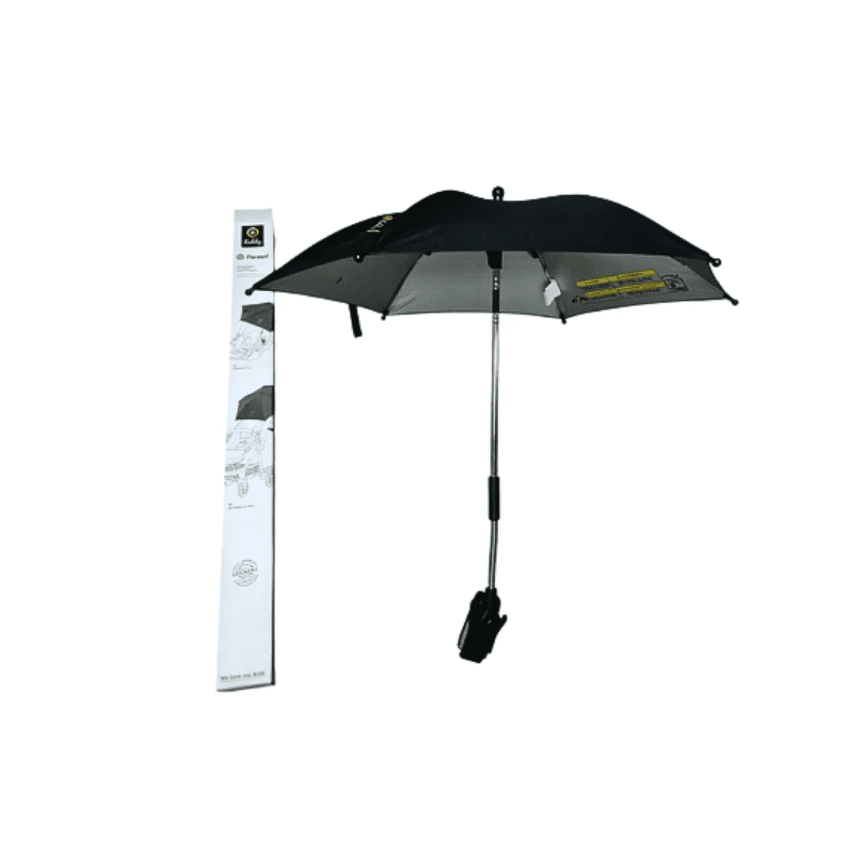 Genérico - Sombrilla Para Coche Bebé Protector Solar Y Luvia Color Negro