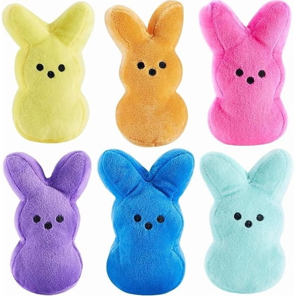 BOMBPARK 6 peluches de conejo para canasta de Pascua