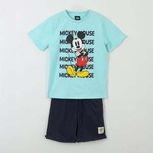 Conjunto Niño Celeste Personaje Mickey Disney