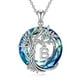 thumbnail image 1 of Collar HESHPAWS Tree of Life con Inicial A-Z Azul, 1 of 3