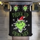 thumbnail image 1 of Funny Christmas Grinch 3 Piece Sets Full/Queen Size - Reversible Microfiber Quilts with 2 Shams Soft Lightweight Bedspread Coverlet Comforter for All Season Bed Sheets, 1 of 5