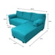 thumbnail image 3 of Seccional Elle Chenille Turqueza Bidireccional, 3 of 3