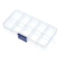 Genérico - Set 14 Pastilleros Plástico Transparente 10 Division Lau