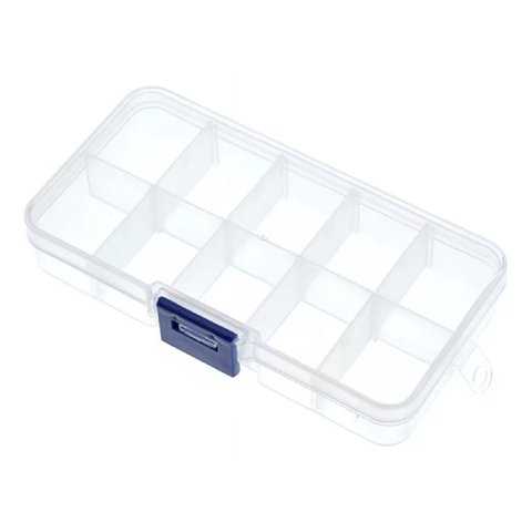 Genérico - Set 14 Pastilleros Plástico Transparente 10 Division Lau