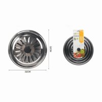 Genérico - Tapa De Acero Inox 32Cm