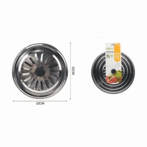 Genérico - Tapa De Acero Inox 32Cm