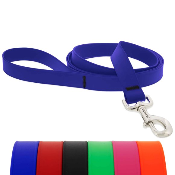Correa LupinePet impermeable BioThane de 2 m, color azul intenso
