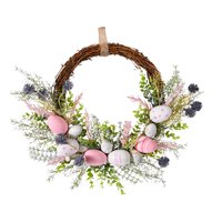 Bothyi - Guirnalda De Huevos De Pascua Artificiales, Adorno De Flores De Seda, Colgante Para Puerta Delantera, Estilo A