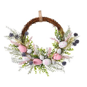 Bothyi - Guirnalda De Huevos De Pascua Artificiales, Adorno De Flores De Seda, Colgante Para Puerta Delantera, Estilo A