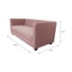 thumbnail image 3 of Sofa Juanita 2 Cuerpos Chenille Palo Rosa, 3 of 3