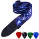 thumbnail image 1 of Correa para guitarra WOGOD Jacquard 73‑145 cm con extremos de cuero, 1 of 6