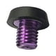 thumbnail image 1 of Tapón Inferior Para Taco De Billar, Almohadilla De Protección Práctica, Parachoques De Goma Para Taco De Billar, Color Violeta Y Negro, 1 of 3