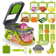 thumbnail image 1 of Picador Cortador De Verduras Frutas Rayador Alimentos 22 PIEZAS, 1 of 3