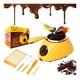thumbnail image 1 of Fondue De Chocolate Electrica Amarilla Maquina Para Derretir Chocolate Olla De Aluminio Con Moldes Y Accesorios FIGOIMPORT, 1 of 10
