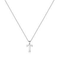 Collar Heshpaws S925 Sterling Silver Inicial Personalizada Mujer Con Caja De Regalo